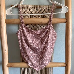 Stylish Pink Patterned Camisole